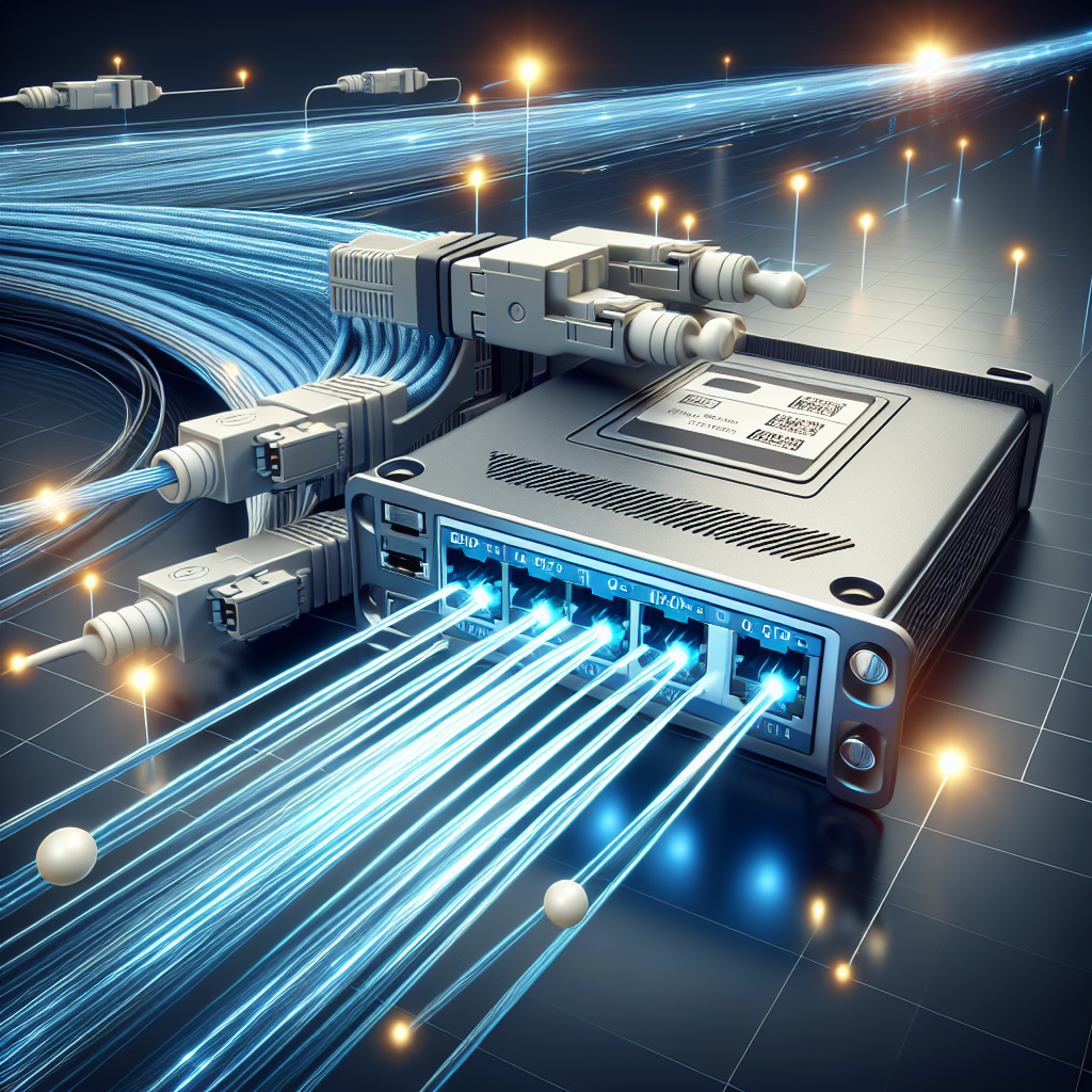 Can a network transceiver be used in a fiber optic network?